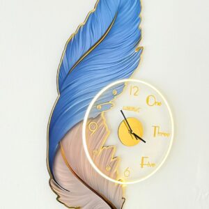 horloge Plume Céleste Lumineuse