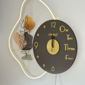 Horloge Murale “Élégance Naturelle”